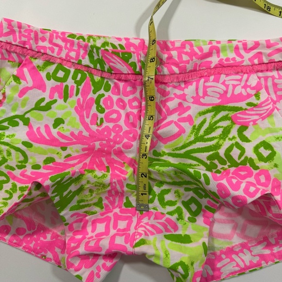 Lilly Pulitzer Adie Pink Sunset Home Slice Shorts Size 4 - Picture 6 of 7